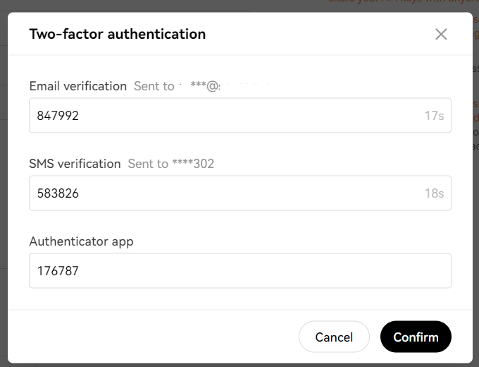 OKX API key verification