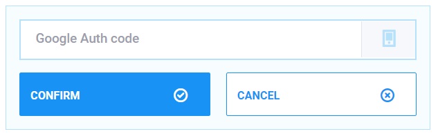 Coinmate two-factor authentication